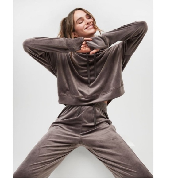 Offline by Aerie After Party Velour Jogger University Grey - Picture 14 of 14